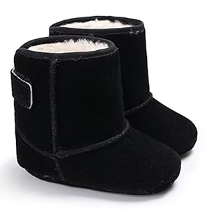 Baby Boy Girl Snow Boots Plush Soft Sole Nubuck Anti-Slip Warm Winter Boots First Walkers Shoes