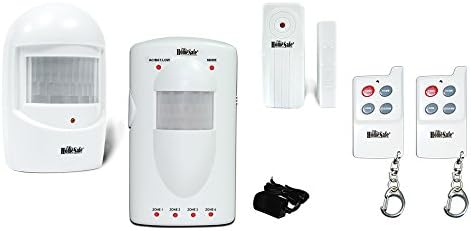 Homesafe Motion Detector Alarm with Wireless Motion / Door Window Sensor, Dual Remote Control 116R2P5W1