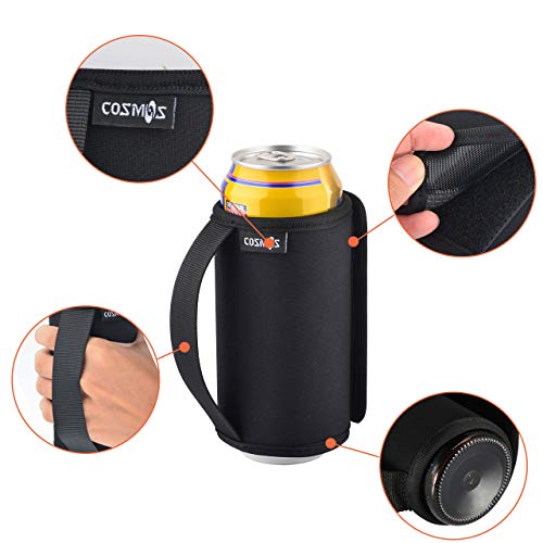 image for CM Reusable Can Sleeve Anti-Slip Neoprene Beer Can Insulator Cover wit