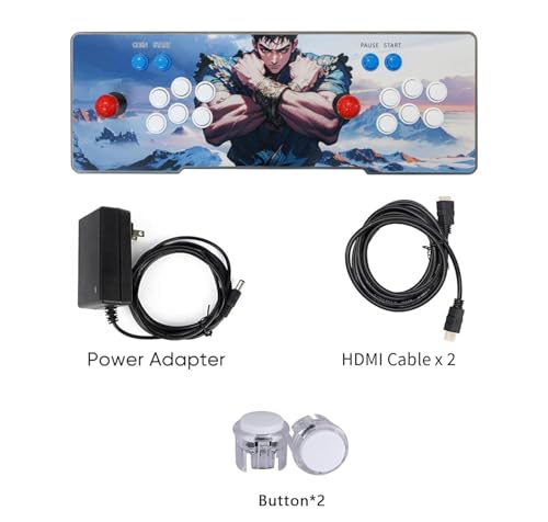 Generic 10000 Games in 1 3D Pandora Box Arcade Game Console Double Stick