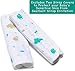 Leirai Carseat Canopy Set: Baby Stroller Cover + 2 Strap Covers for Newborn, 100% Cotton, Breathable, Boys and Girls, Babyshower Maternity Gift