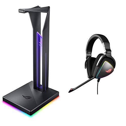 Amazon.com: Asus Rog Throne Qi Over Ear Gaming Headset Stand, Black \u0026 ASUS  ROG Delta Gaming Headset, Black : Everything Else