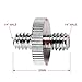 Mudder 1/4 Inch Male to 1/4 inch Male Screw 1/4 Inch Male to 3/8 Inch Male Threaded Screw Adapter for Camera/Tripod/ Monopod/Ballhead/ Light Stand (4 Pieces)