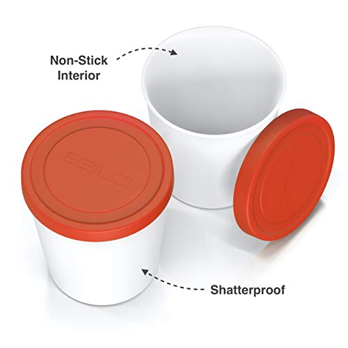 image for BALCI - Premium Ice Cream Containers (2 PACK - 1 Quart Each) Perfect F