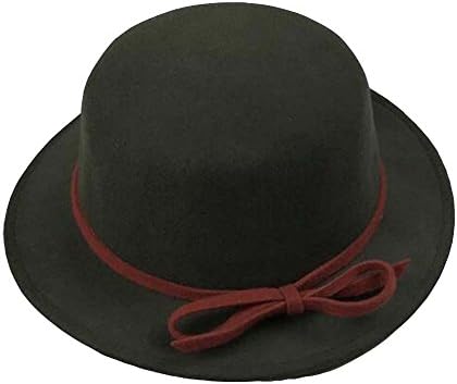 dark green bowler hat