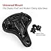 Bike Seat Cushion – Bicycle Accessories for Men and Women – Big Comfort Saddle. Universal Cycling Seats. Most Comfortable Saddle Accessory. Cushioned for Mens or Womens Suspension, Spin, or Cruiserthumb 2