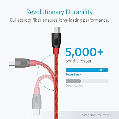 Anker PowerLine+ 90cm USB C kabel naar USB 3.0 A, zeer resistent voor USB Type-C apparaten inclusief Galaxy S8, S8+, S9… - Afbeelding 3