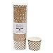 Simply Baked Small Paper Baking Cup, 25-Pack, Metallic Gold Diamond