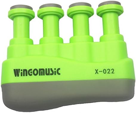 WINGO Finger Strengthener trainer- Adjustable hand Grip Exerciser-Green
