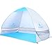 Amagoing Automatic Pop Up Beach Tent 3-4 Person Instant Tent Anti UV Sun Shelter for Outdoor Activities and Beach Traveling (Silver)