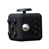Smartcoco Release Stress Fidget Cube Desk Toy Relieve Stress Cubes Toy(Black)