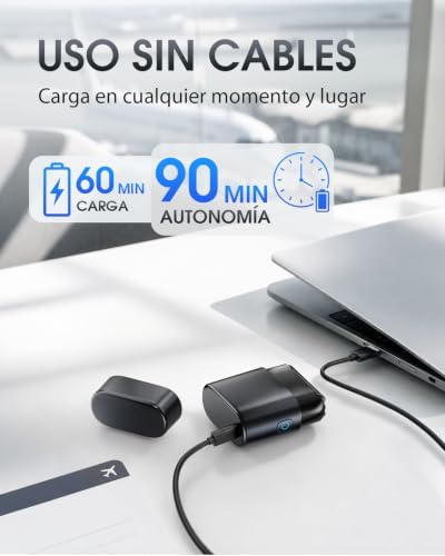 Afeitadora Eléctrica Foil Shaver Hombre Portátil Recargable USB-C