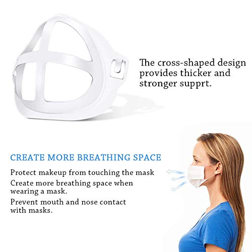 3D Mask Bracket (10Pcs) Face Mask Bracket Inner Support Frame Designed More Space - Plastic Bracket for Comfortable… - Image 4