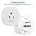Smart Plug, Ablue Mini Socket Outlet, No Hub Required, Timing Function, Energy Monitoring, Compatible with Alexa, Control Lights and Appliances from Your Phone[ETL Certificated](2 Pack)