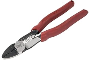 Klein Tools 2005N Wire Cutter, Stripper, Crimper Tool, Strips 10-18 AWG Stranded, Crimps 10-22 AWG Terminals, with Shear Cutt