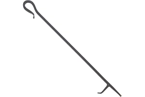 Minuteman International Shepherd's Hook Poker, Single Fireplace Tool (WR-21P)
