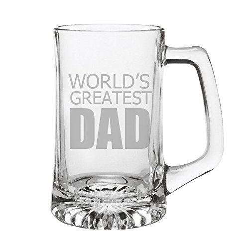 world's best dad beer glass