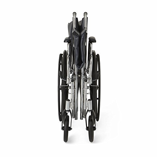 Medline Excel ExtraWide Bariatric Wheelchair, 24 Wide Seat, Desk