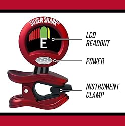 SNARK 2 Clip-on All Instrument Tuner-Red/Silver