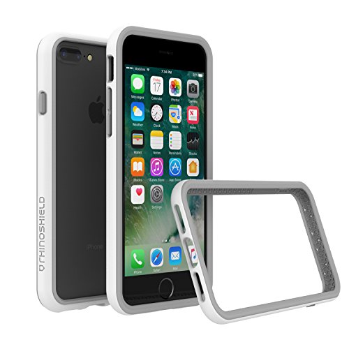 iPhone 7 Plus Case - RhinoShield [CrashGuard] Bumper [11 Ft Drop Tested] No Bulk [ShockSpread Technology] Thin Lightweight Protection - Slim Rugged Cover [White]