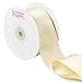 Laribbons 2 inch Wide Double Face Satin Ribbon - 25 Yard (810-Ivory)