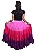 Wevez® Women's ATS Tribal Dip Dye 25 Yard Skirt, One Size, Pink/HP/Purple