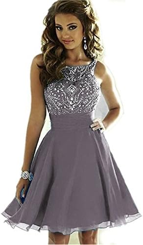 MEILISAY Meilishuo Women's Sparkly Beading Prom Dresses Short Homecoming Dresses for Juniors LF-146
