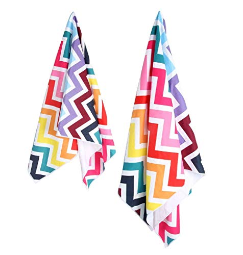 Winthome Microfiber Beach Towels Set 2 Pack Extra Large(59x29+39x19.5) Lightweight, Quick Dry Towel,Sand Free Towel for Beach, Travel, Swim, Pool, Camping, Outdoors and Sports - Thumbnail 3