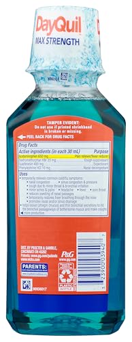 DAYQUIL SEVERE + VICKS VAPOCOOL DAYTIME COUGH, COLD & FLU RELIEF LIQUID, 12 FL OZ