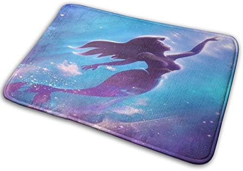 Greatbe Welcome Door Mat Disney Mermaid Princess Ariel Indoor Outdoor Bathroom Decor Doormats Rubber Non Slip 40 X 60 Cm