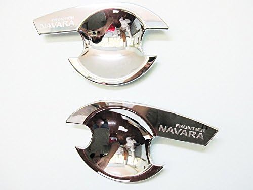 NEW Chrome 2 Doors Handle Surround Insert Trim for Nissan Frontier Navara D40 2005-2013