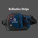 Waist Pack Fanny Pack Bum Bag Hip Pack Running Bag Waist Bag Running Belt Sack Water Resistant with Bottle (Not Included) Holder for Hiking Camping Dog Walking nylon fabric blue, by LC Prime