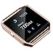 Fitbit Blaze Accessories Frame, UMTele Stainless Steel Watch Metal Housing Replacement Watch Holder Cover for Fitbit Blaze Smart Watch Rose Gold