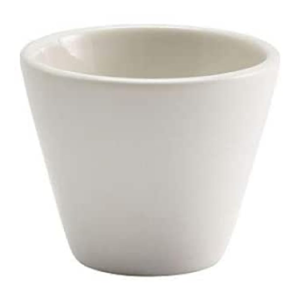Genware 369012MWH Royal Conical Bowl, 12 cm Diameter, Matte White (Pack of 6)