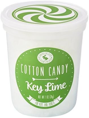Green Key Lime Gourmet Flavored Cotton Candy –Unique Idea for Holidays, Birthdays, Gag Gifts, Party Favors