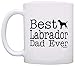 ThisWear Dog Lover Gifts Best Labrador Dad Ever Lab Retriever Pet Owner Rescue Gift 11oz Ceramic Coffee Mug with Handle