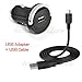 For Verizon Jetpack 4G LTE Mobile Hotspot MiFi 4620LE, 4620L, 890L Compact Vehicle Power Car Charger Adapter + USB Data Charging Cable