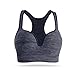 Daxin Seamless Yoga Sports Bra No Rims Padded Push Up Racerback Fitness Tank Top Dark Grey S