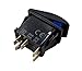 SUNDELY® Strobe Lights 12V 24V On/Off Rocker Switch with Blue LED Backlit Carling ARB Narva Style for Auto Automotive Car Caravan Marine Boat Truck UTV
