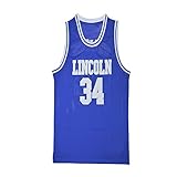 Ray Allen Played in He Got Game Movie Lincoln #34 jesus shuttlesworth Basketball Jersey Embroidered white/blue S to XXXL