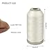 Glow in The Dark Embroidery Sewing Thread White 3000 Yards/Spool