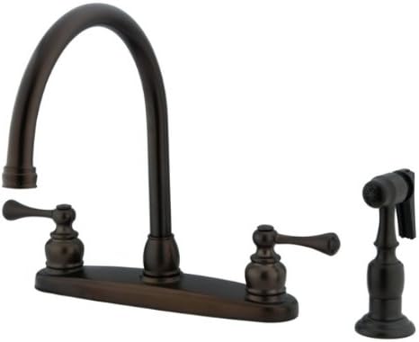 Kingston Brass Kb725blbs Vintage Gooseneck Kitchen Faucet With