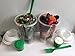 2 Pack Salad Container Set with Dressing Containers & Forks