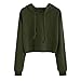 Goddessvan Womens Long Sleeve Hoodie Sweatshirt Jumper Hooded Pullover Hole Tops Blouse Outwear