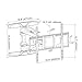 Loctek L5L TV Wall Mount Bracket for 42-70 inch TV with Articulating Arms Full Motion Swivel tilt Function Weighing up to 99lbs and Max VESA 600x400