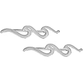 Boma Jewelry Sterling Silver Wave Climber Stud Earrings