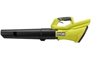 RYOBI 40-Volt Lithium-Ion Cordless Variable-Speed 120 MPH 550 CFM Leaf Blower (Tool-Only); Battery and Charger Not Included, Green, RY40LB01B