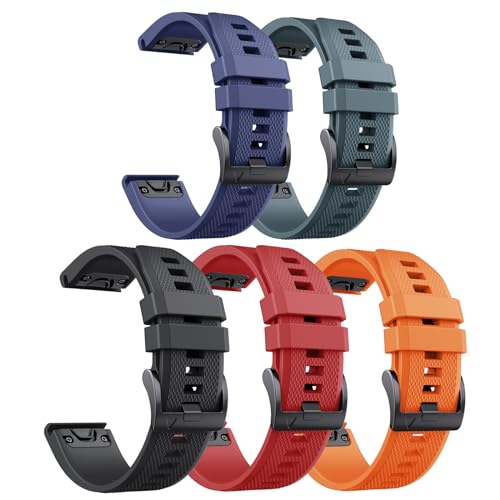 Quickfit 22mm für Garmin Fenix 5/5 Plus/6/6 Pro/8 47mm/7/7Pro/E 47mm, Quickfit Armband 22mm für Garmin Epix 2, Instinct/Instinct 2, Forerunner 935/945