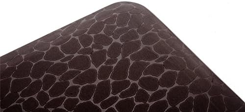 MAXMAT 42 x 18 x 0.63 Inch Anti-fatigue Comfort Mat for Kitchen and Office 100%PU - Leopard Pattern,Dark Brown