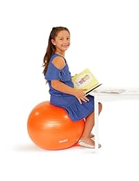 waliki juguetes silla infantil Pelota con pies, alternativa aula Asiento (pelota hinchable de equilibrio silla con patas de estabilidad para Escuela, Bomba Incluido, 20" 50 cm, naranja), S
